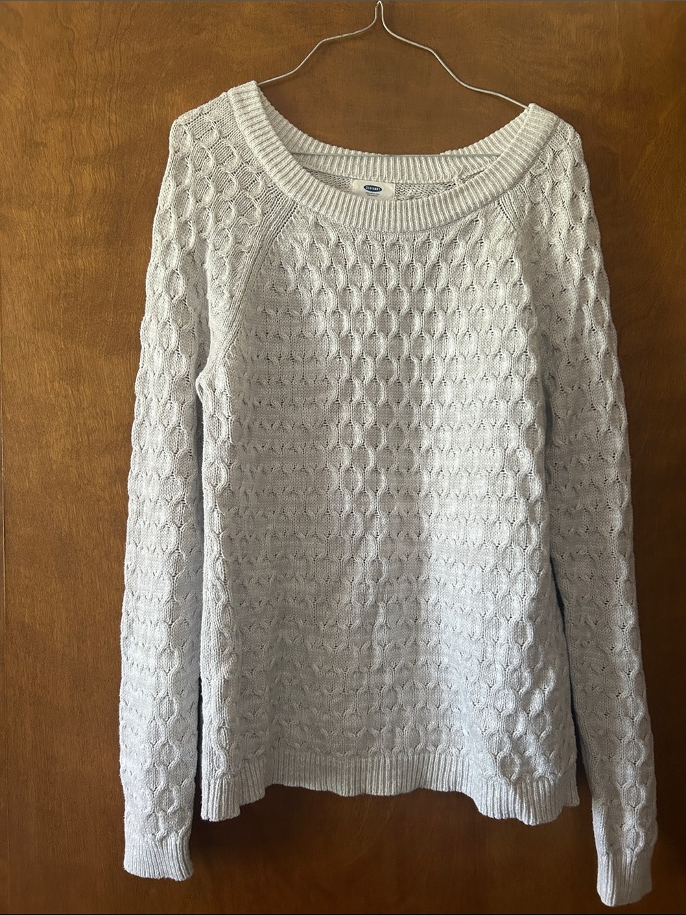 Old Navy Gray Cable-Knit Women's Sweater